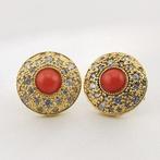 Koraal - Zilver - Oorbellen - Italiaans ambacht, Verzamelen, Mineralen en Fossielen