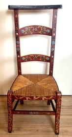 Stoel - Hout - Bid stoel beschilderd, Antiek en Kunst