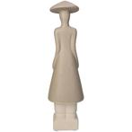 Beeld, abstract beige beeld - 31.5 cm - Aardewerk, Antiek en Kunst, Curiosa en Brocante