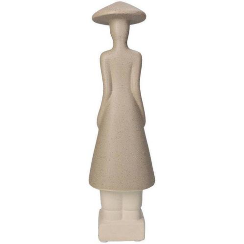 Beeld, abstract beige beeld - 31.5 cm - Aardewerk, Antiek en Kunst, Curiosa en Brocante