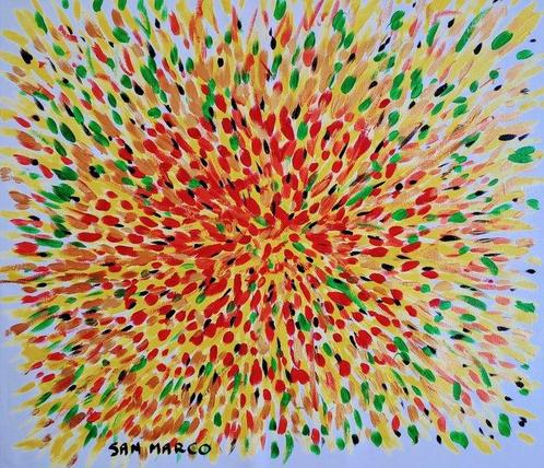 Enzo SAN MARCO (XX) - Combustion XL, Antiek en Kunst, Kunst | Schilderijen | Modern