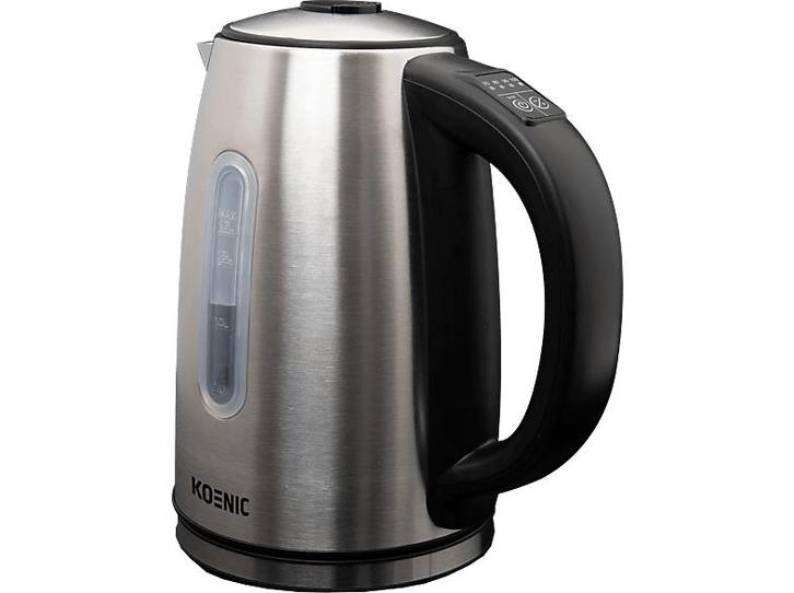 Koenic -  Waterkoker (kwk 221723 M) - Zwart, Elektronische apparatuur, Waterkokers, Nieuw, Draadloos, 1 tot 2 liter, Verzenden