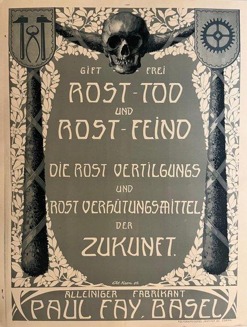 Adolf Kron - Alleiniger Fabrikant, Paul Fay Basel., Antiek en Kunst, Kunst | Tekeningen en Fotografie