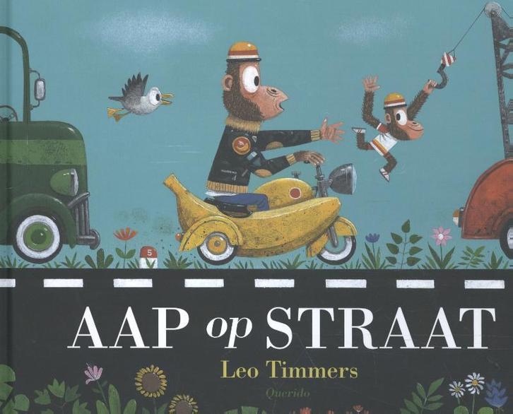 Aap op straat 9789021414355 Leo Timmers, Boeken, Kinderboeken | Kleuters, Zo goed als nieuw, Verzenden