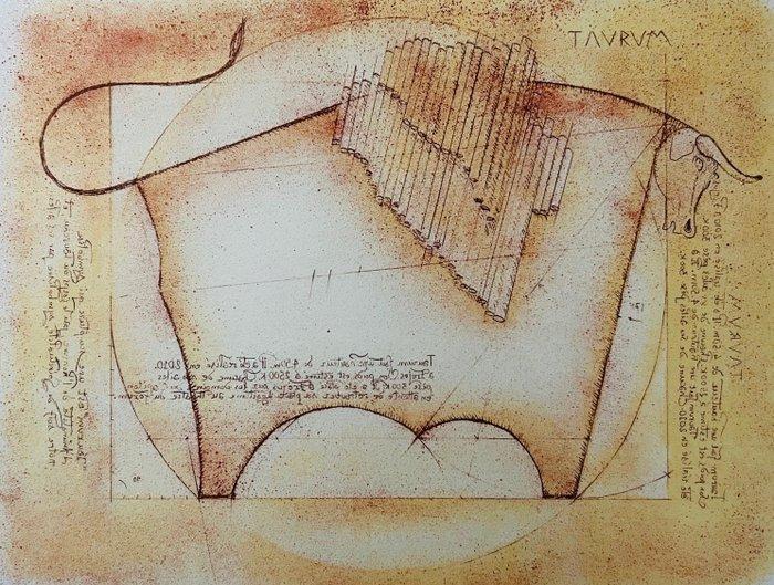 Yves Cass (1947) - Taurum - Lithographie originale signée, Antiek en Kunst, Antiek | Overige Antiek