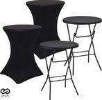 2dekans | Infinity Goods 2x Stevige Zwarte Statafel + 2x, Ophalen of Verzenden, Nieuw