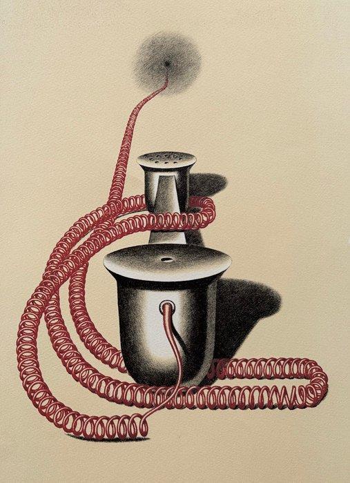 Konrad Klapheck (1935-2023) - Der Auserwählte, 1981, Antiek en Kunst, Antiek | Overige Antiek