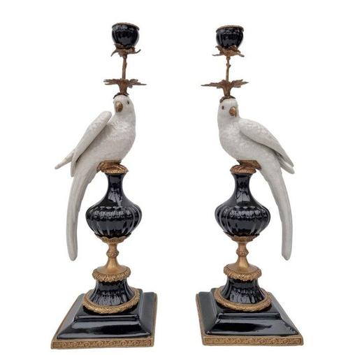 Kaarsenhouder (2) - Brons, Porselein, Antiek en Kunst, Curiosa en Brocante