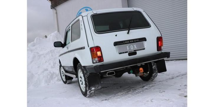 FOX Lada Niva 4x4 einddemper cross exit links - 145x65 type, Auto-onderdelen, Uitlaatsystemen, Nieuw, Verzenden