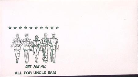Amerikaanse envelop WWII (lijst optie), Verzamelen, Militaria | Tweede Wereldoorlog, Foto of Poster, Verzenden