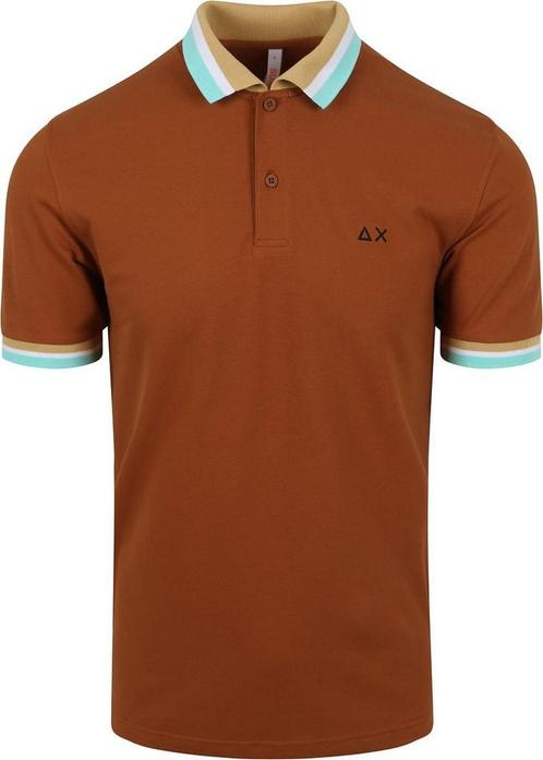 Sun68 Poloshirt Multistripes Bruin maat Maat 52/54 (L) Heren, Kleding | Heren, Polo's, Bruin, Nieuw, Maat 52/54 (L), Verzenden