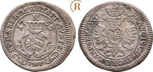 4 Kreuzer 1755 Nuernberg Stadt:, Postzegels en Munten, Munten | Europa | Niet-Euromunten, België, Verzenden