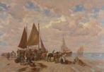 Desire Thommasin (1858-1933) - Fishing activity on the coast, Antiquités & Art