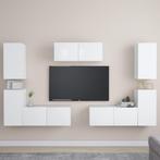 vidaXL Ensemble de meubles TV 7 pcs Blanc Bois, Huis en Inrichting, Verzenden