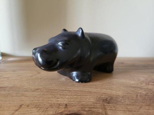 Upsala Ekeby - Beeldje - Hippopotame noir - Keramiek, Antiek en Kunst, Antiek | Glaswerk en Kristal