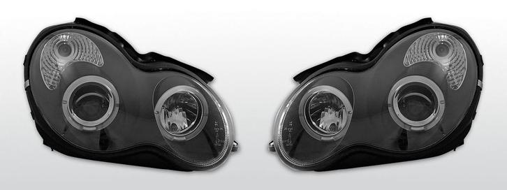 Koplampen Angel Eyes | Mercedes W203 C-Klasse 2000-2004 | zw, Auto-onderdelen, Verlichting, Nieuw, Verzenden