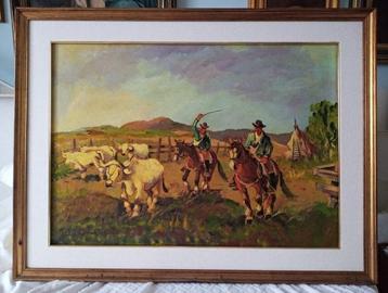 Carlo Domenici (1897-1981) - Butteri in Maremma