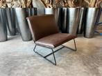 Veiling - Fauteuil Casper - Design - Stof - Bruin - Donkerbr, Huis en Inrichting, Fauteuils, Nieuw