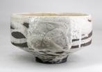Max Modolo - Bol - Shiro Raku Hira Chawan - Grès, smalti., Antiek en Kunst