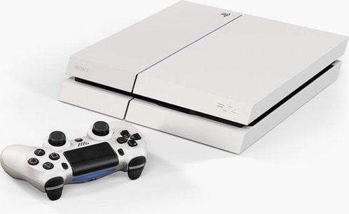 Playstation 4 500GB Wit + Controller (PS4 Spelcomputers), Games en Spelcomputers, Spelcomputers | Sony PlayStation 4, Zo goed als nieuw