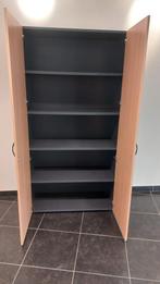 Hoge en lage Sterke Houten draaideurkasten, Huis en Inrichting, Gebruikt, 100 tot 150 cm, Ophalen of Verzenden, Overige houtsoorten
