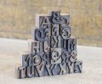 Drukblokken (29) - een volledig alfabet (A-Z) houten
