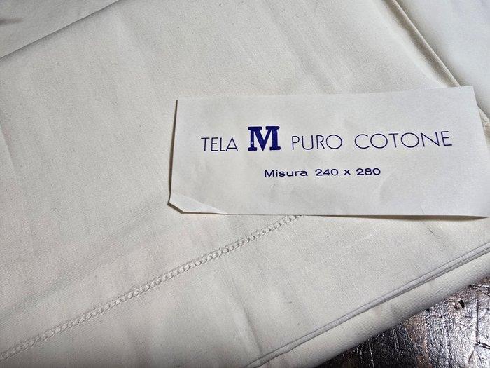 Laken (4) - 280 cm - 240 cm - Oude grafgiften, Antiek en Kunst, Antiek | Tapijten, Tafelkleden en Textiel