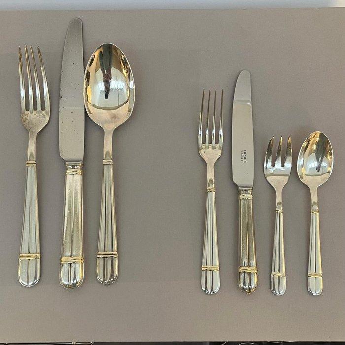 NO RESERVE - Ercuis bestekcassette - Bestekset (68) -, Antiek en Kunst, Antiek | Meubels | Tafels