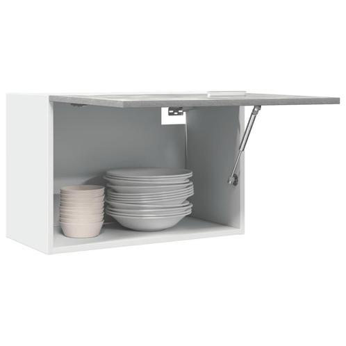 vidaXL Hangkast Lyon 60x31x40 cm bewerkt hout betongrijs, Huis en Inrichting, Kasten | Overige, Nieuw, Verzenden
