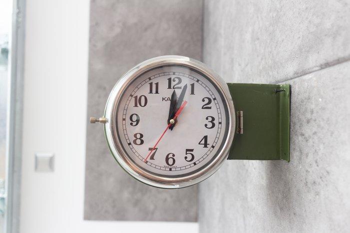 Wandklok - Kappa - Staal, Bakeliet, Plastic, Glas -, Antiek en Kunst, Antiek | Wandborden en Tegels
