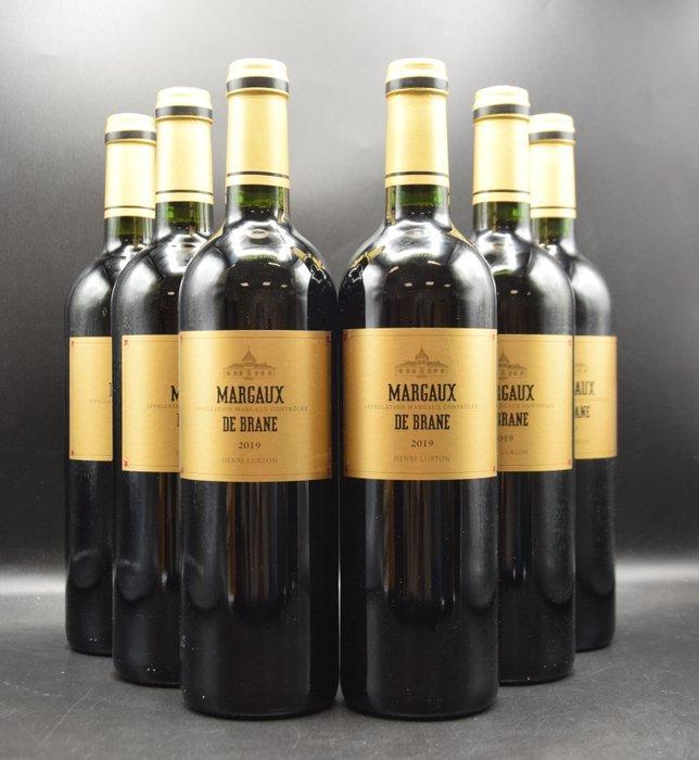 2019 Margaux de Brane - Margaux - 6 Flessen (0.75 liter), Verzamelen, Wijnen