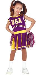 Cheerleader Pakje Kind Paars, Verzenden, Nieuw