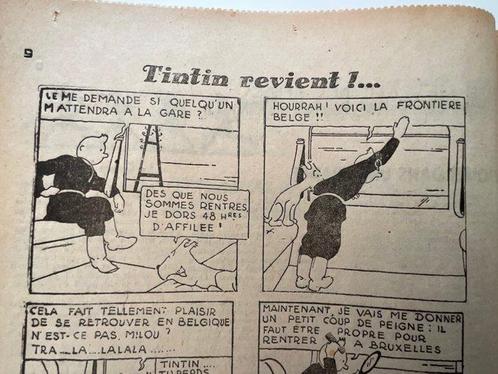 Tintin au Pays des Soviets - avec très rare double planche, Boeken, Stripverhalen