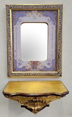 Miroir  - Bois, Antiek en Kunst, Curiosa en Brocante