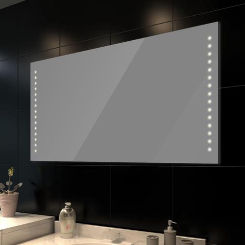 vidaXL Badkamerspiegel met LEDs 100x60 cm, Maison & Meubles, Accessoires pour la Maison | Miroirs, Envoi