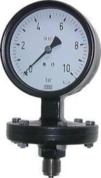 0..40 mbar Membraan Manometer Onderaansluiting IJzer 100 mm, Doe-het-zelf en Bouw, Verzenden, Nieuw