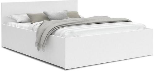 Ruimtebesparend 2-persoons bed 140x200 cm - Wit - Opklapb..., Kinderen en Baby's, Kinderkamer | Bedden, 180 cm of meer, Lattenbodem