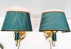 Wandlamp - Messing - Twee vintage wandlampen