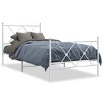vidaXL Cadre de lit métal avec tête de lit/pied de lit, Maison & Meubles, Chambre à coucher | Lits, Neuf, Verzenden
