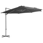 vidaXL Zweefparasol met stalen paal 300 cm antracietkleurig, Verzenden, Nieuw