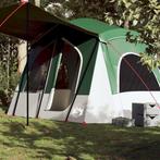 vidaXL Tent 5-persoons waterdicht groen, Caravans en Kamperen, Tenten, Nieuw