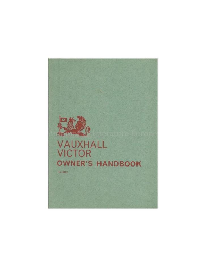 1968 VAUXHALL VICTOR INSTRUCTIEBOEKJE ENGELS, Auto diversen, Handleidingen en Instructieboekjes