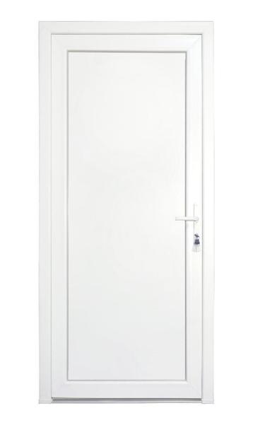 PVC Deur volpaneel Premium b98xh215 cm wit R, Ophalen of Verzenden, Buitendeur