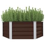vidaXL Plantenbak verhoogd 129x129x46 cm gegalvaniseerd, Tuin en Terras, Verzenden, Nieuw