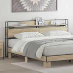 vidaXL Opberghoofdbord met plank Sonoma eiken 200 cm Bewerkt, Huis en Inrichting, Verzenden, Nieuw