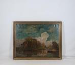 Victor de Buck (1855-1916) - Landschap met tuin en, Antiek en Kunst, Kunst | Schilderijen | Klassiek