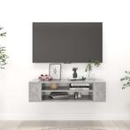 vidaXL Tv-hangmeubel 100x30x26,5 cm bewerkt hout betongrijs, Verzenden