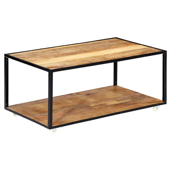 vidaXL Salontafel 90x50x40 cm massief gerecycled hout, Huis en Inrichting, Tafels | Salontafels, Nieuw, Verzenden