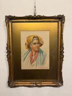 Italiaanse school (XX) - Anziana Con Turbante