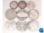 Online Veiling: 9 Zilveren munten (158,69 gram)|65506